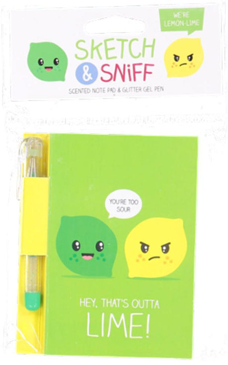 Scentco Sketch & Sniff Notebook & Glitter Gel Pen Set - D75SS30