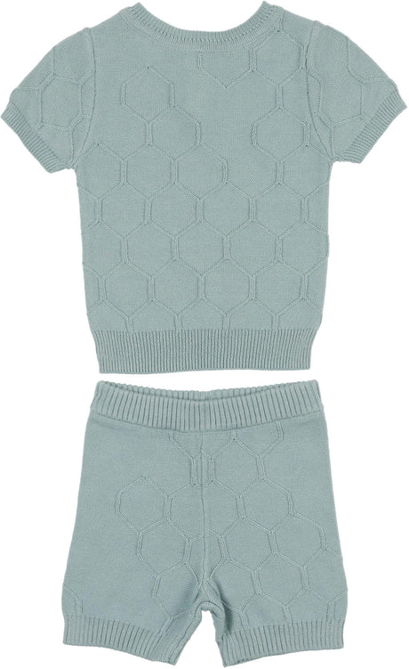 Noovel Baby Boys Honeycomb Knit Outfit - BHSKS24