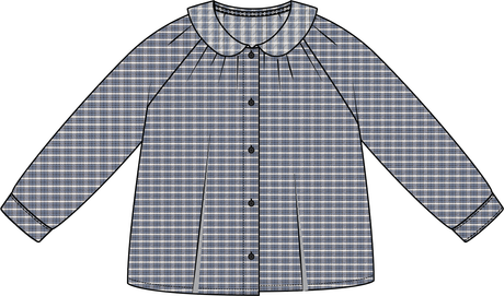 Analogie by Lil Legs Plaid Edition Collection Girls Long Sleeve Blouse Shirt - AF26T702