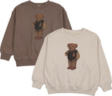 Analogie by Lil Legs Lil People Collection Boys Varsity Bear Sweatshirt - AF26S548B
