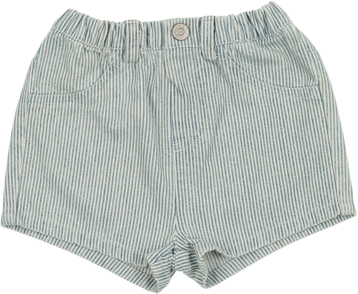 Analogie by Lil Legs Printed Denim Collection Boys Girls Stripe Shorts