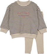 Analogie by Lil Legs Lil People Collection Baby Boys Bold Stripe Sweatshirt Outfit - AF26S500