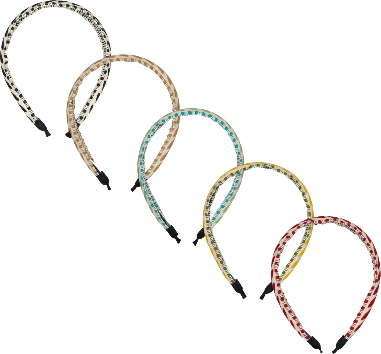 Keshet Girls Embroidered Leaf Headband - HB2608