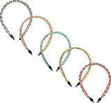Keshet Girls Embroidered Leaf Headband - HB2608