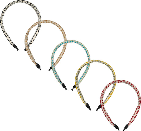 Keshet Girls Embroidered Leaf Headband - HB2608