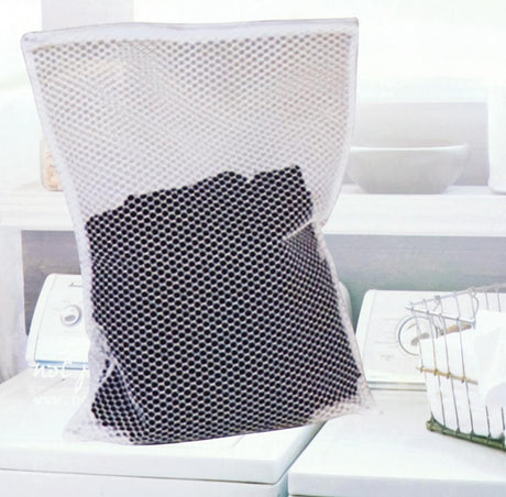 Abstract White Mesh Laundry Bag - MA-BA