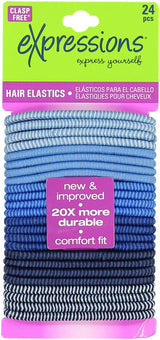 Expressions Ponytail Holder 24 Pack - EX2032