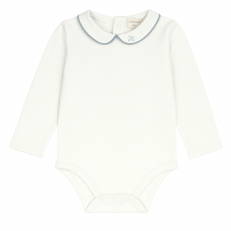 Analogie by Lil Legs Signature Collection Baby Boys Girls Peter Pan Piping Bodysuit - AF26R627