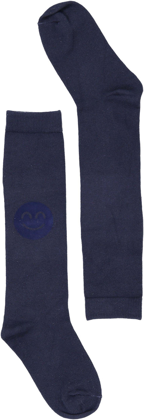 Zubii Girls Suede Smiley Knee Socks - 674