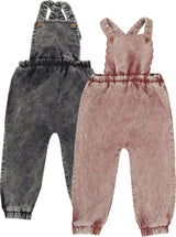 Puddles Girls Distressed Corduroy Overall - WB6CY3108O