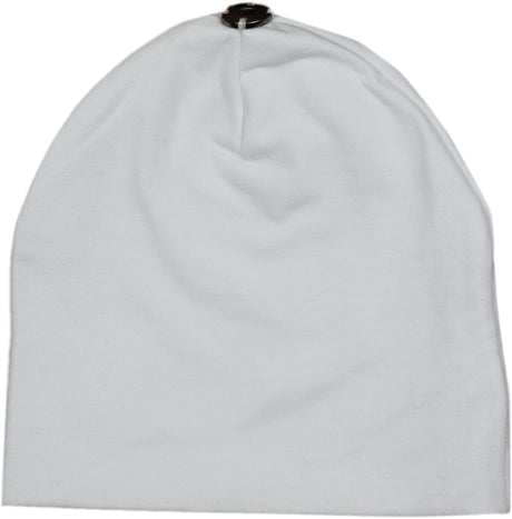 Maniere Unisex Baby Boy / Girl Cotton Beanie Hat with Snap for Pompom