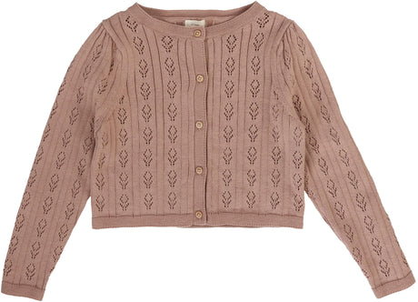 Analogie by Lil Legs Signature Collection Girls Pointelle Cardigan - AF26S527