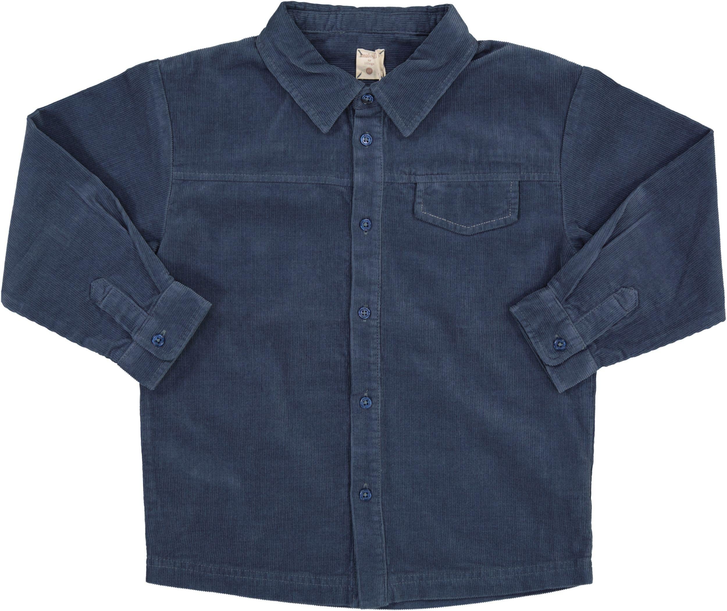 ミュージシャン RILY Corduroy shirt Blue Textured Corduroy Shirt For Men | Factory