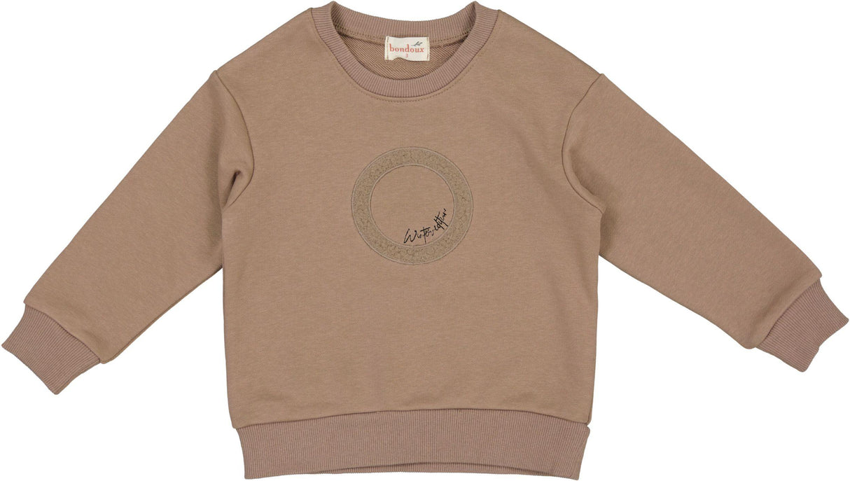 Bondoux Bebe Boys Sherpa Circle Sweatshirt - W26-261BT