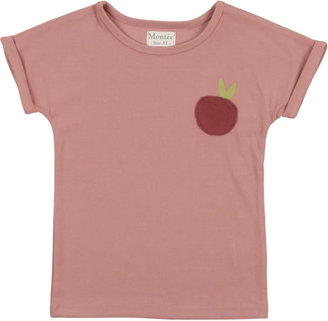 Montee Girls Ribbed Berry Short Sleeve T-shirt - RBTMS24