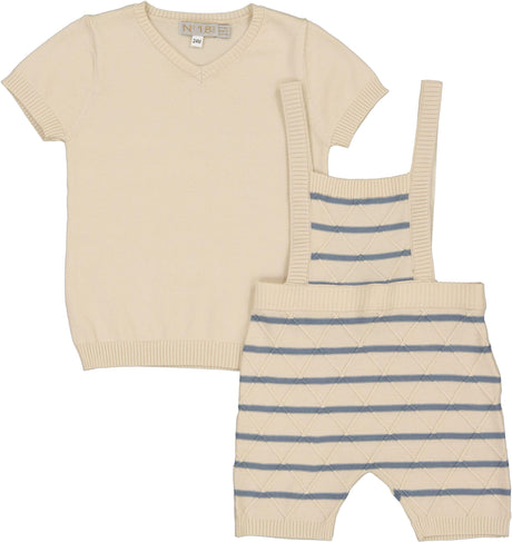 N° 18 Kids Baby Boys Argyle Striped Outfit - SB4CY2278B