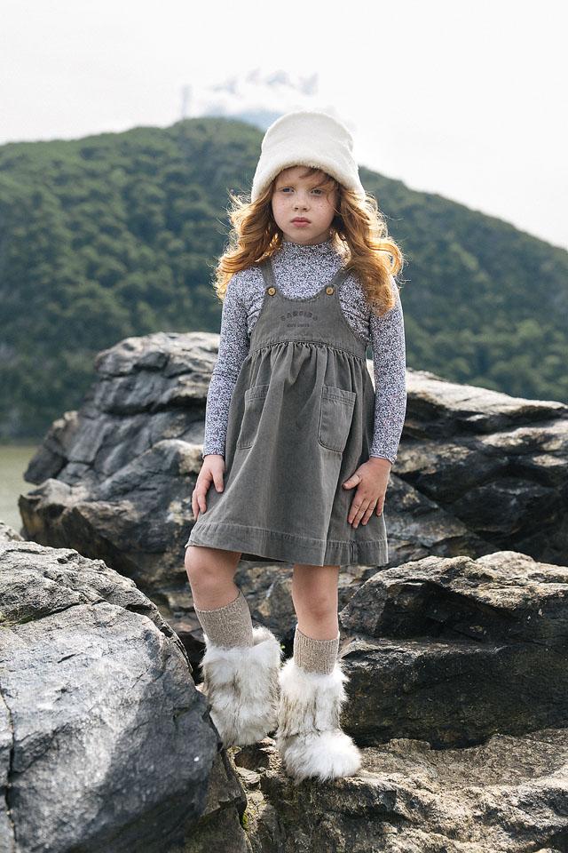 Lil Legs Wardrobe Staples Collection Girls Printed Mockneck - AF26T705A