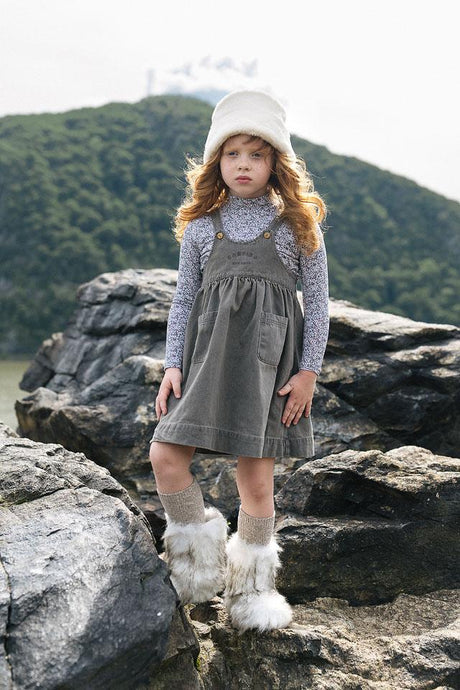 Lil Legs Wardrobe Staples Collection Girls Printed Mockneck - AF26T705A