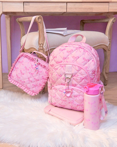 OMG Bows Quilted Backpack - BOW-SB388