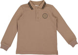 Bondoux Bebe Boys Sherpa Circle Long Sleeve Polo Shirt - W26-261PL