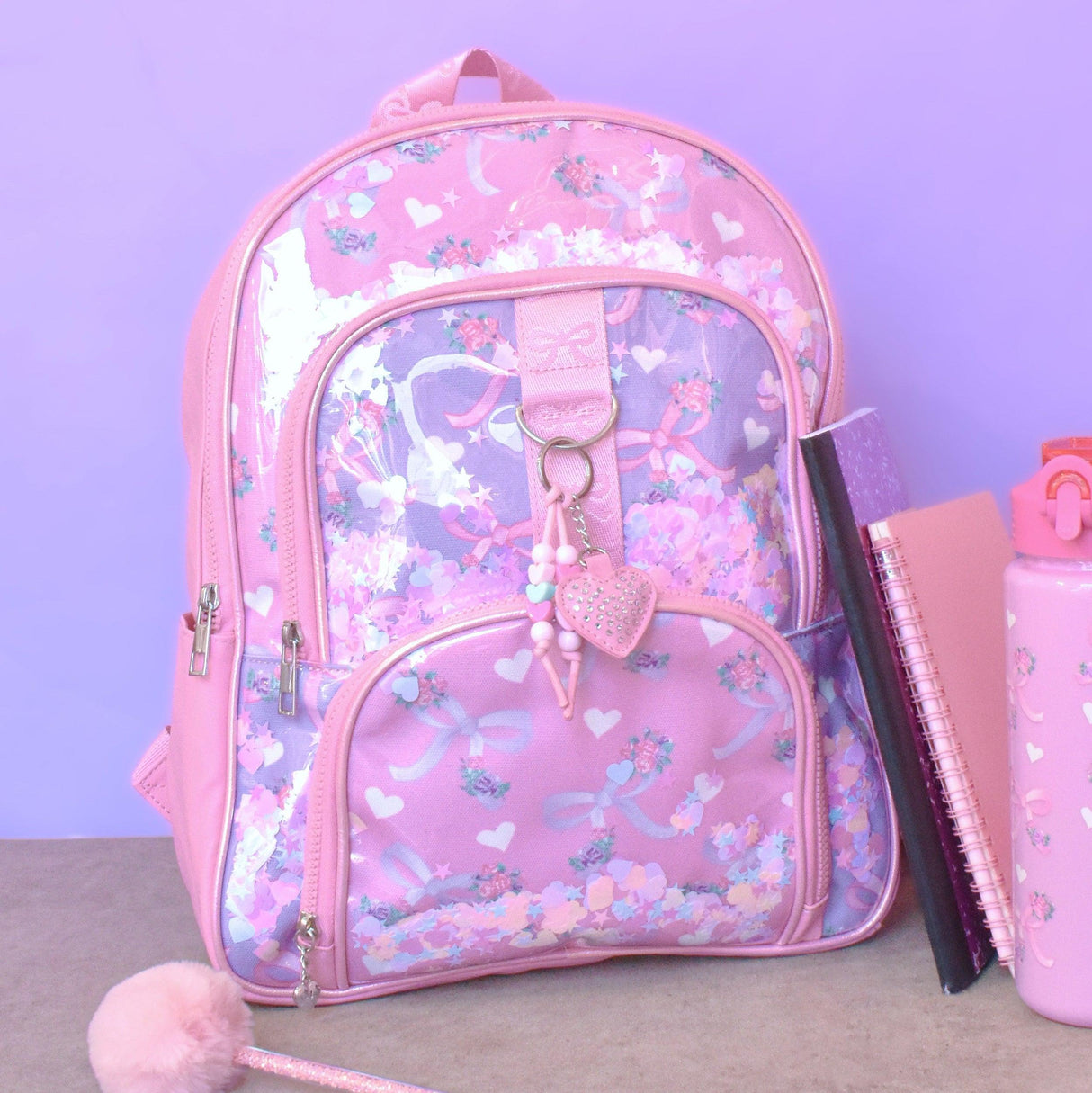 OMG Bow Confetti Backpack - BOW-SB381