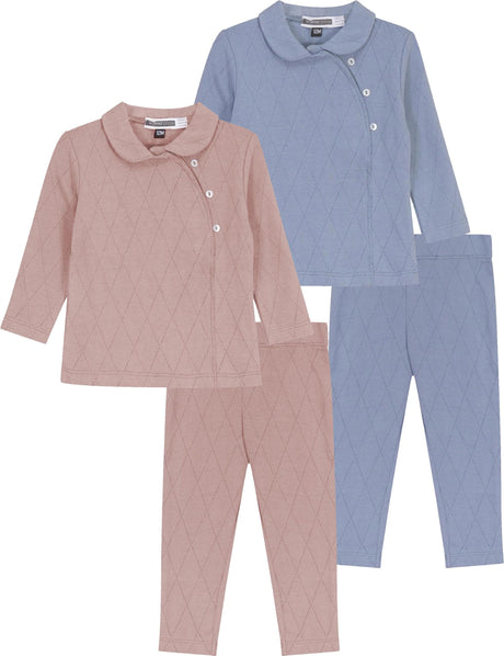 Whipped Cocoa Baby Boys Girls Pointelle Diamond Knit Outfit - WB6CY3043E