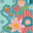 SJ-5201-45D TURQUOISE FLORAL