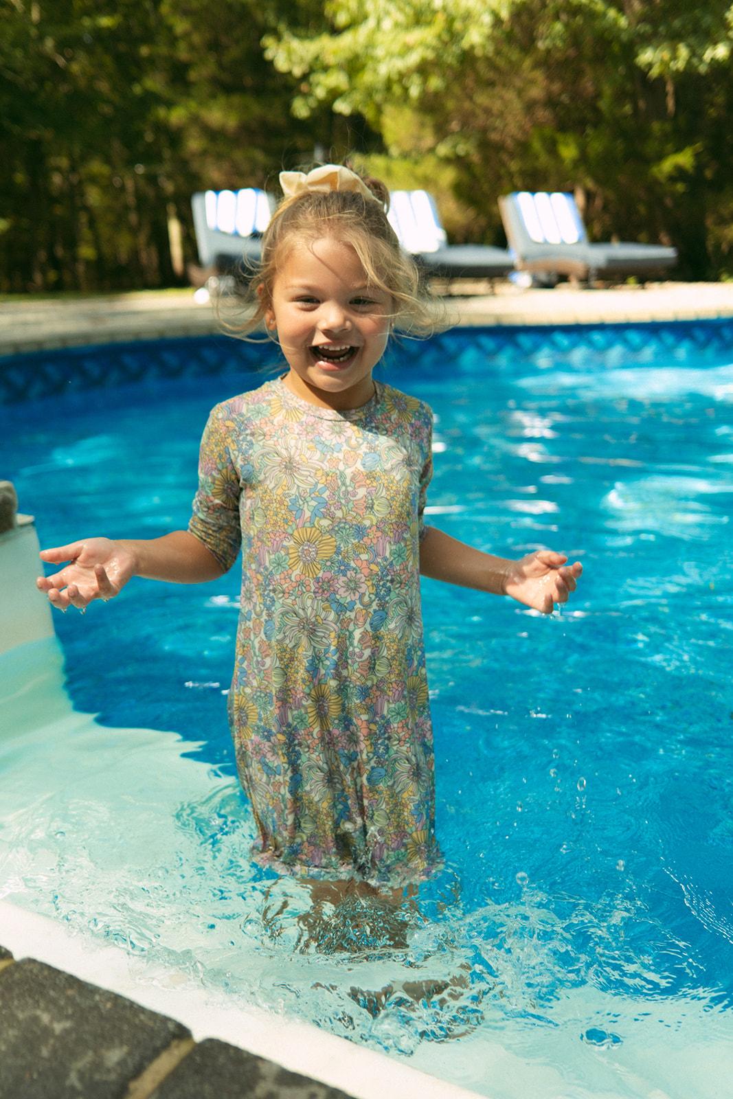 Crew Kids Girls Floral Swim Dress - SG3132 Multi / 16 Crew Kids Girls Floral Swim Dress - SG3132 Multi / 16