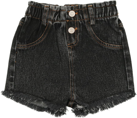 Lil Legs Denim Basic Collection Boys Girls Paperbag Shorts