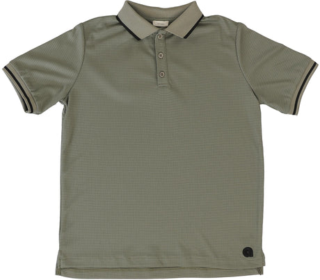 Lil Legs Wardrobe Staples Collection Boys Textured Sports Short Sleeve Polo Shirt - WTSP
