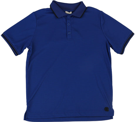 Lil Legs Wardrobe Staples Collection Boys Textured Sports Short Sleeve Polo Shirt - WTSP