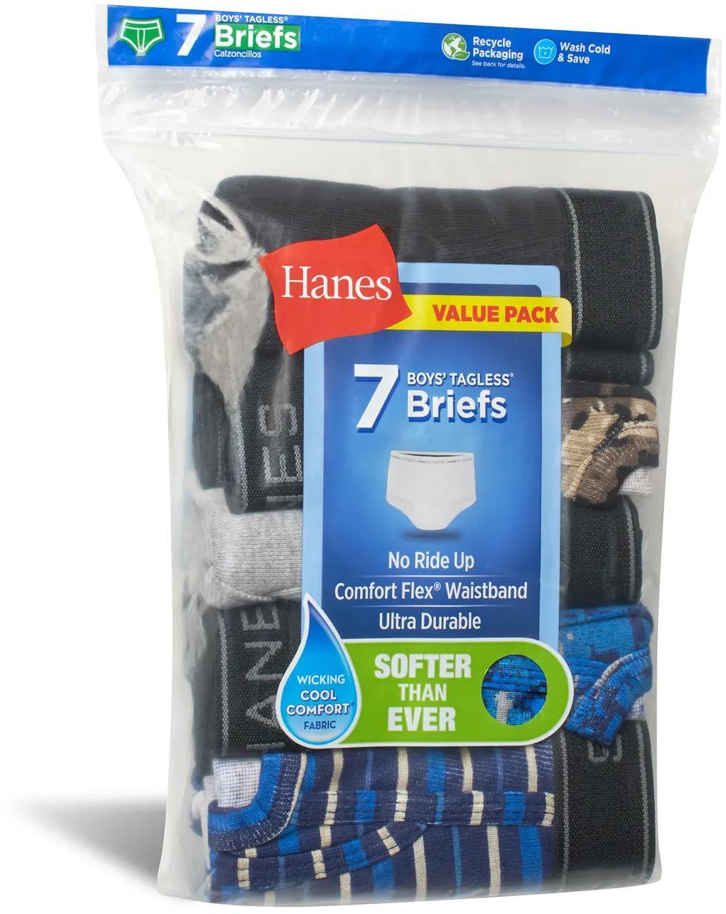 Hanes Boys Assorted Briefs 7 Pack - B780G7