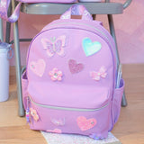 OMG Butterfly, Heart, Daisy Patched Backpack - BFY-SB371-BFY-SB369