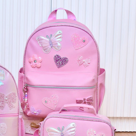 OMG Butterfly, Heart, Daisy Patched Backpack - BFY-SB371-BFY-SB369