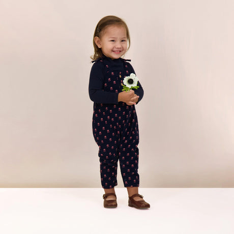 Analogie by Lil Legs Vintage Floral Collection Girls Corduroy Overall - VFCO
