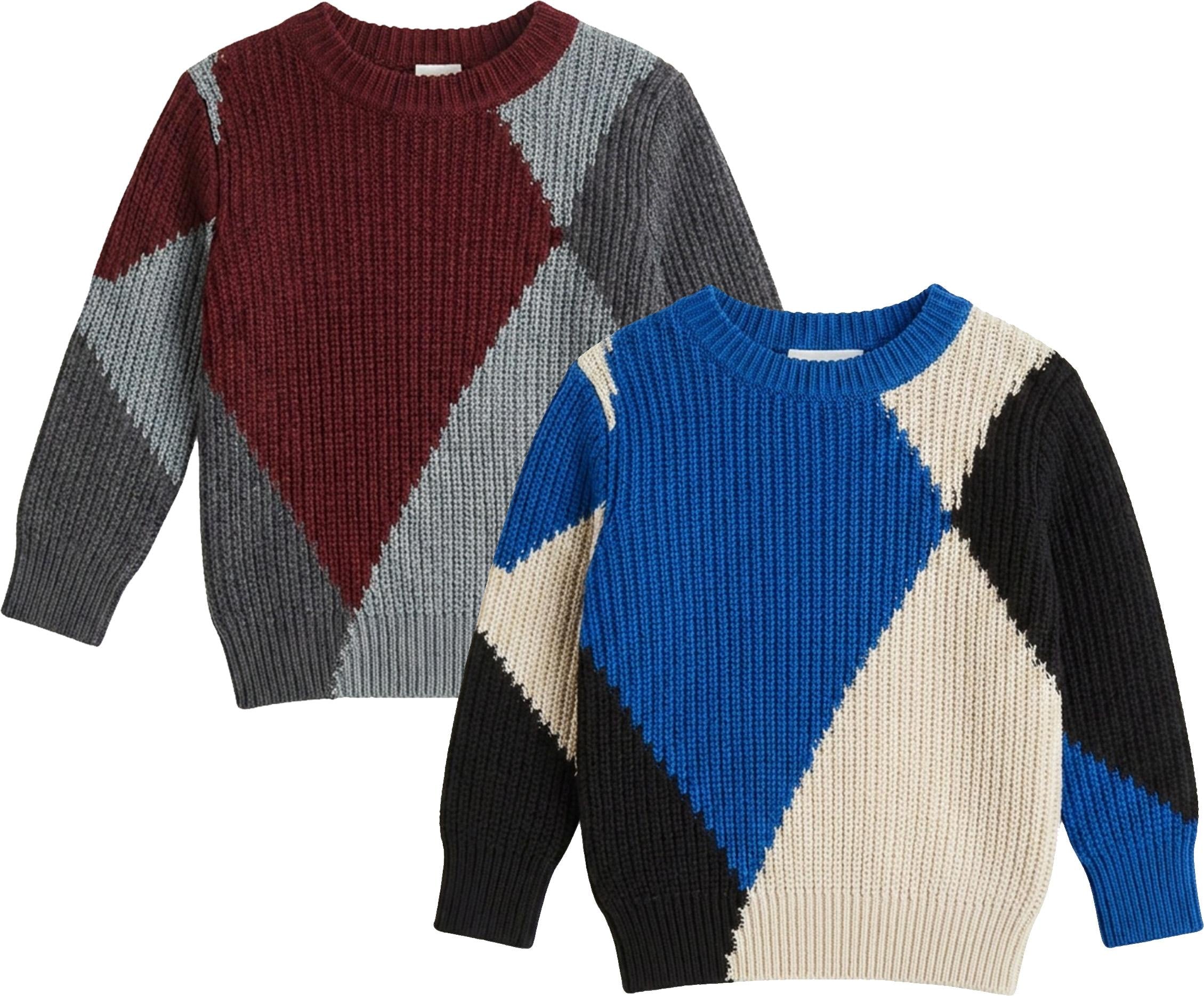 トップス Discovered cotton born knit Clo Boys Multi Block Rib Knit Sweater - WB6CP7455 – ShirtStop