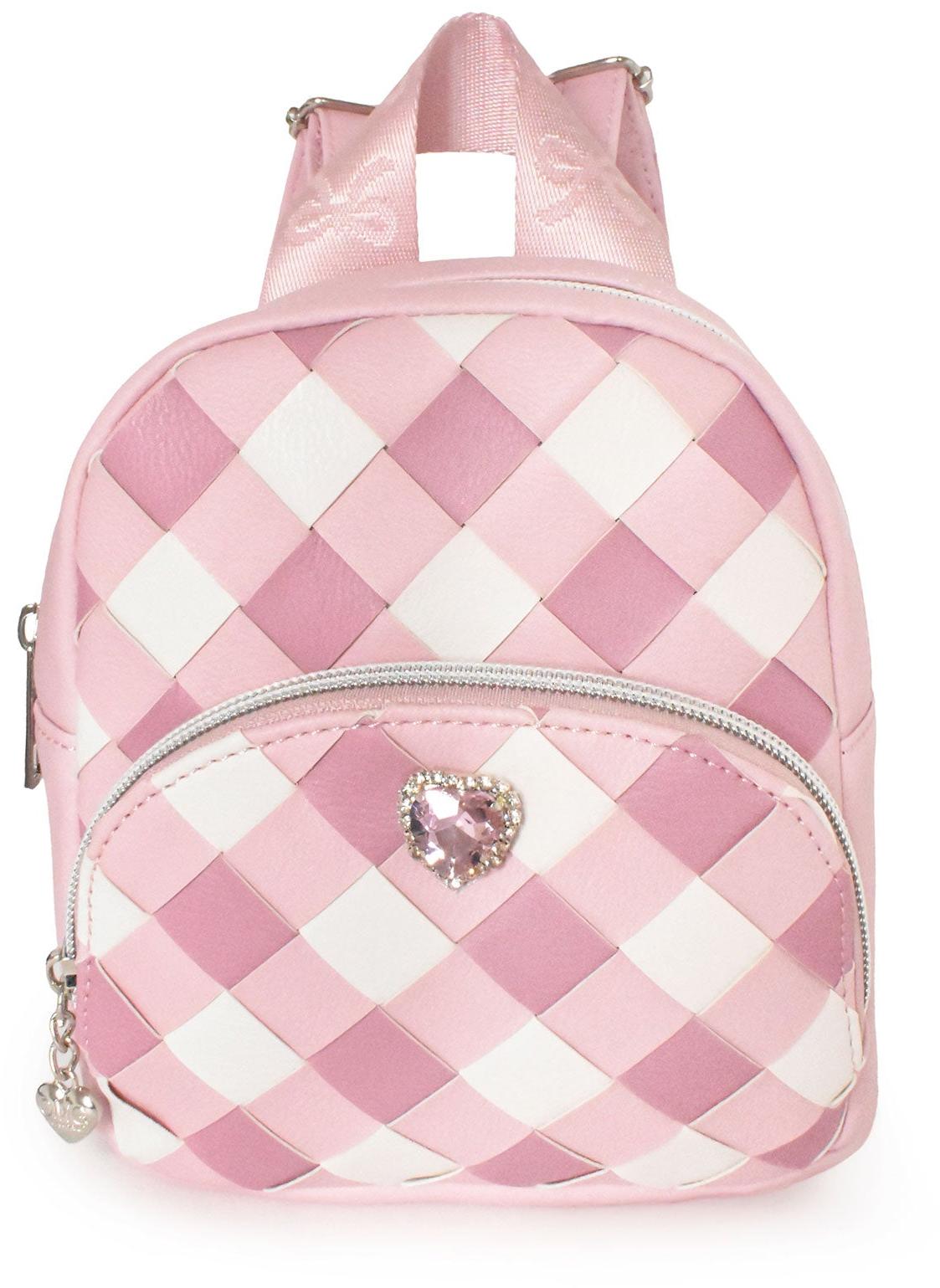 OMG Gingham Woven Mini Backpack