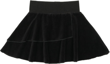Analogie by Lil Legs Velour Collection Girls Velour Layered Skirt