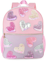 OMG Confetti Heart Patched Backpack & Pencil Case Set - HRT-SBP87
