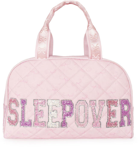 OMG Quilted Bow Print Sleepover Duffle Bag - SLP-SDB536W