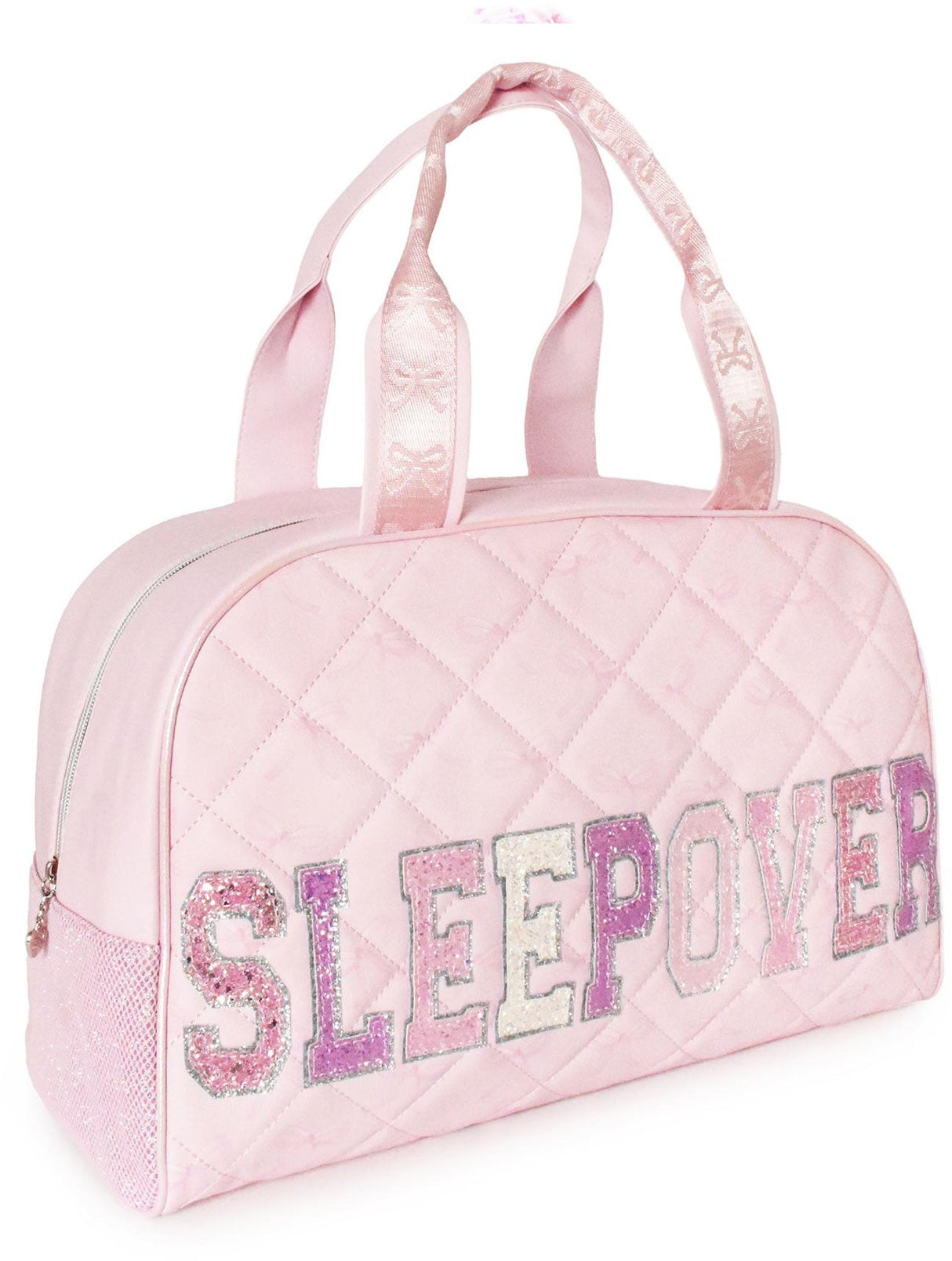 OMG Quilted Bow Print Sleepover Duffle Bag - SLP-SDB536W