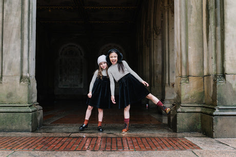 Analogie by Lil Legs Velour Collection Girls Jumper - VJ