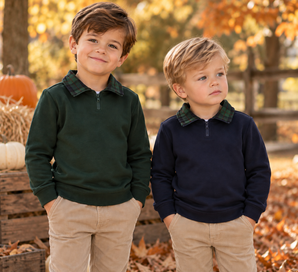 Ely's & Co Boys Scottish Long Sleeve Polo Shirt - AW26-0065-0066