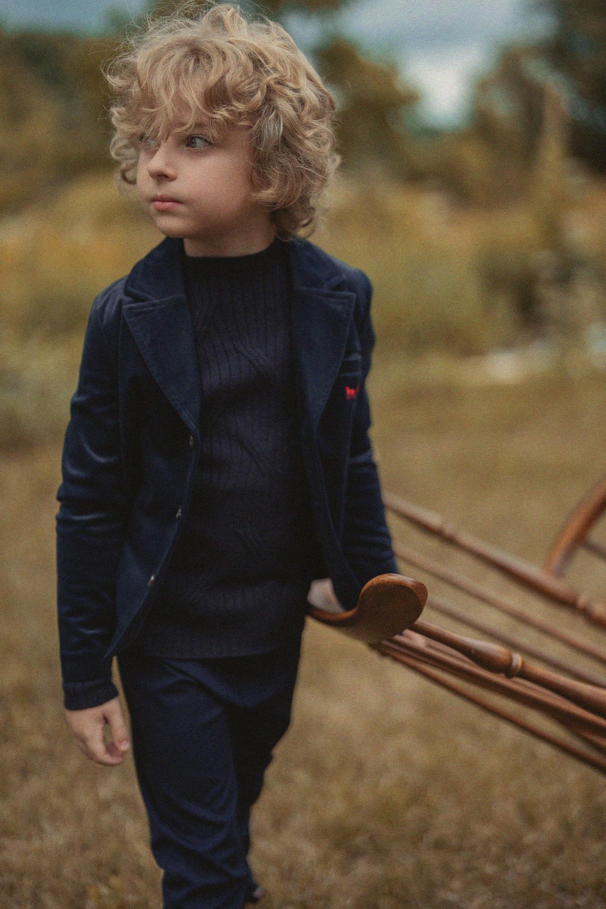Jolie Capri Boys Velvet Blazer - WB6CY3150
