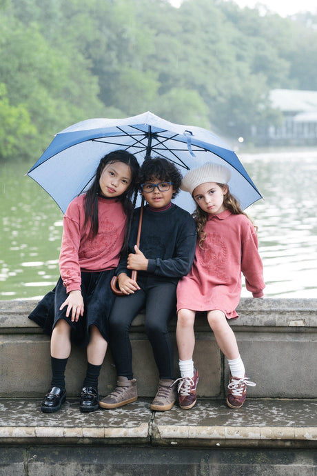 Analogie by Lil Legs Emblem Collection Girls Sweatshirt Dress - EMSD