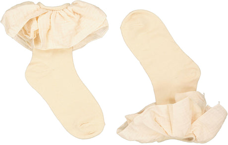 BlinQ Girls Muslin Ruffle Ankle Socks - 632