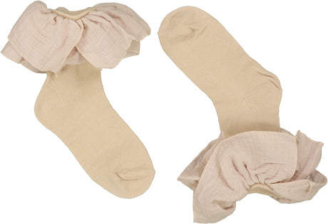 BlinQ Girls Muslin Ruffle Ankle Socks - 632