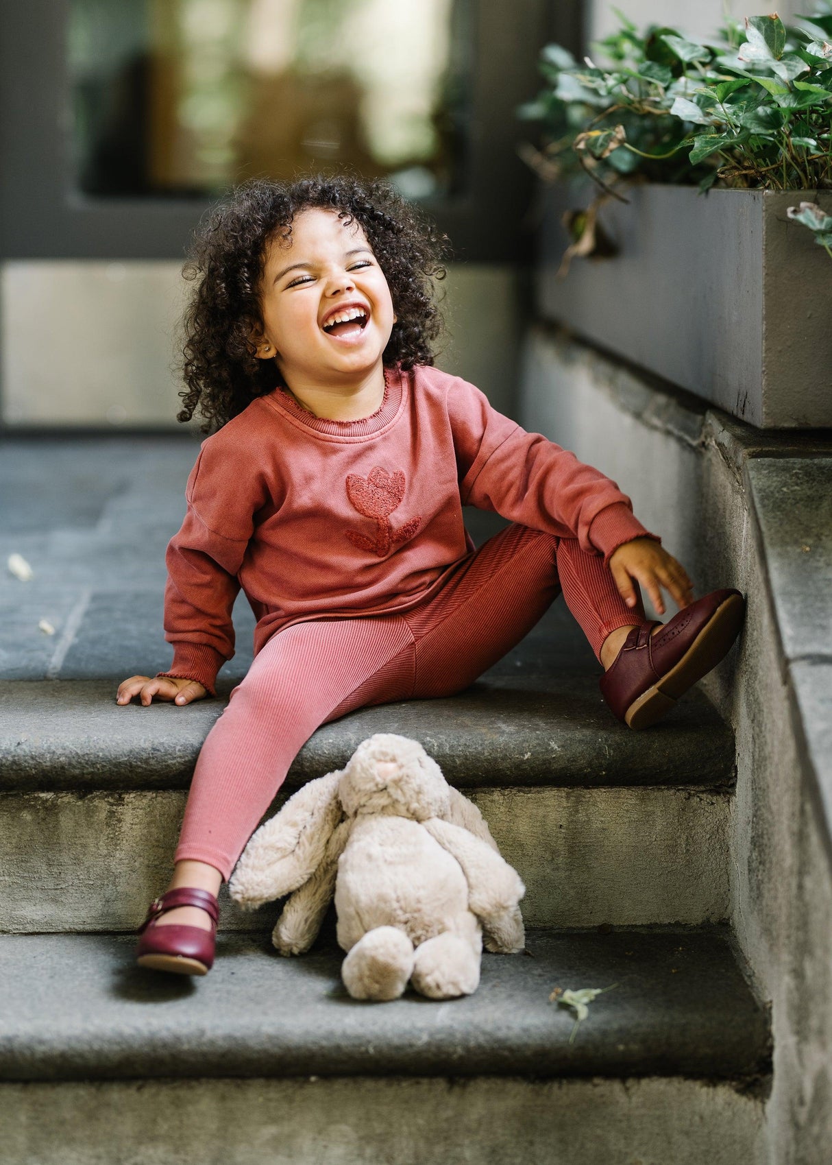 Analogie by Lil Legs Sherpa Collection Baby Girls Tulip Outfit - STS