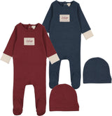 Lil Legs Pitter Patter Collection Baby Boys Girls Colorblock Cotton Footie - AF26S305