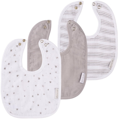 Ely's & Co Muslin/Terry Bib 3 Pack - EC-039